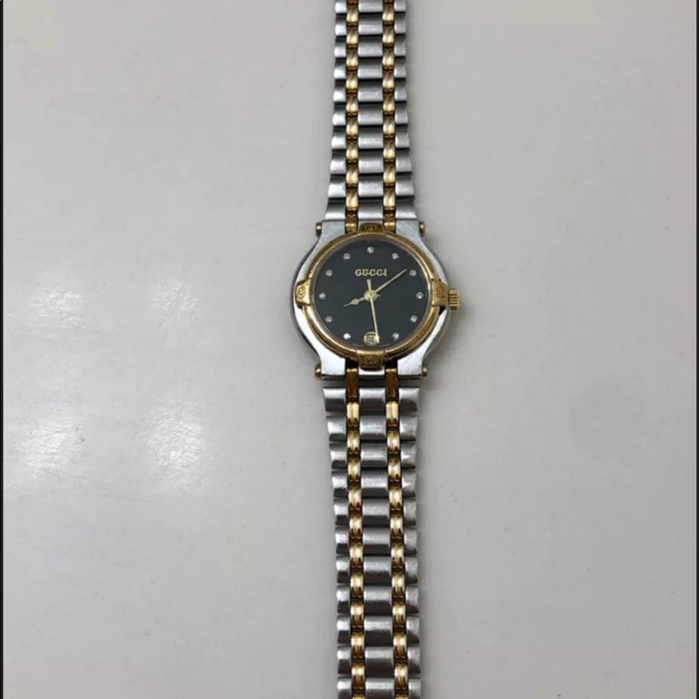 Authentic Ladies Gucci Watch 9000L Diamond 18kGold